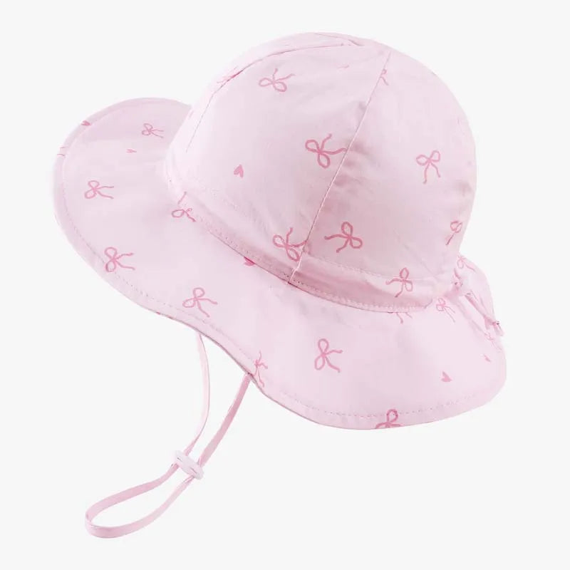 2026 Kids Girl Hats Summer Print Children Sun Hat for Girls Beach Travel Baby Cap Children Panama Cap 2-6Y