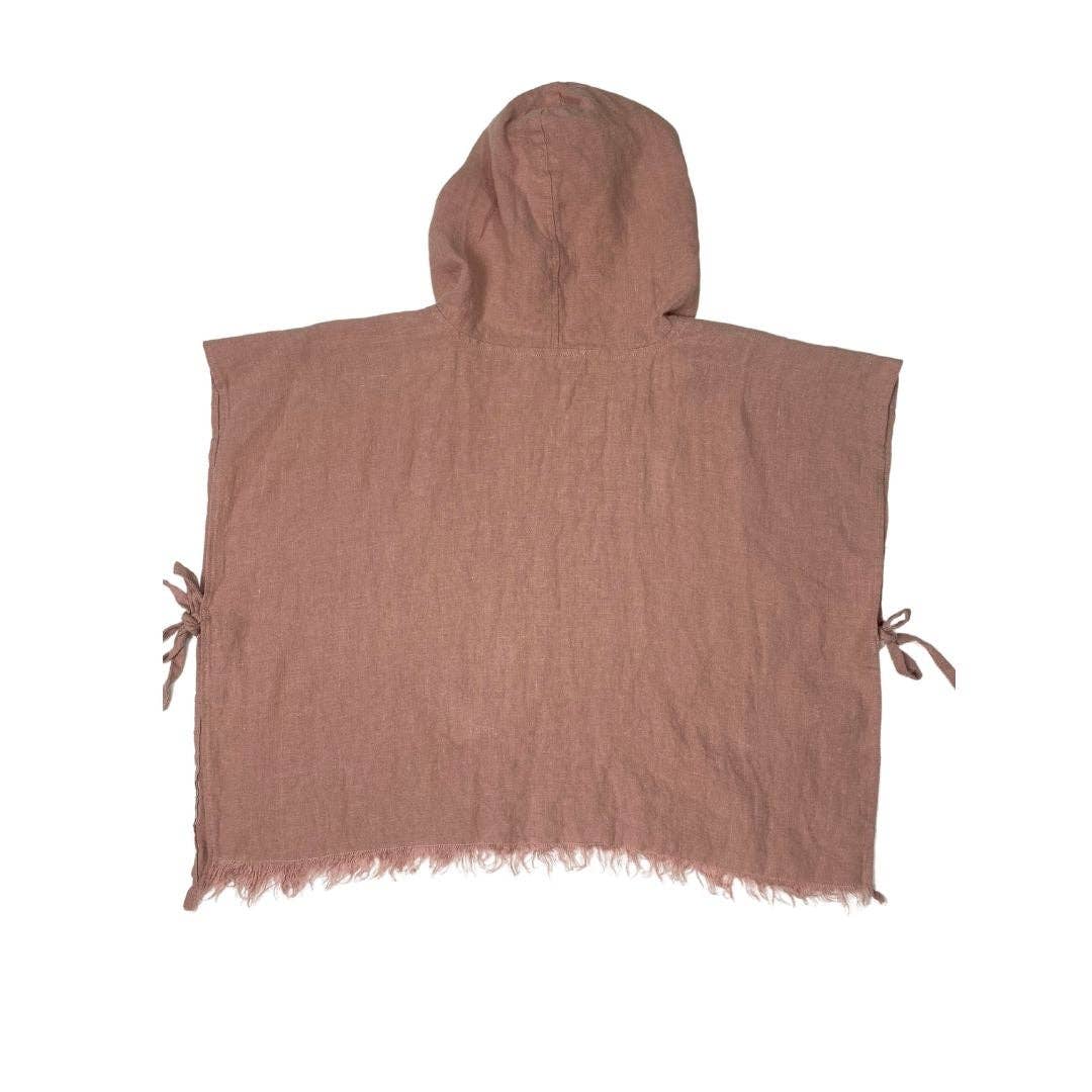 Anchor & Arrow - Linen Hooded Poncho Towel - Blush