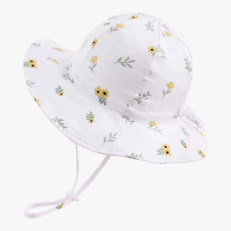 2026 Kids Girl Hats Summer Print Children Sun Hat for Girls Beach Travel Baby Cap Children Panama Cap 2-6Y