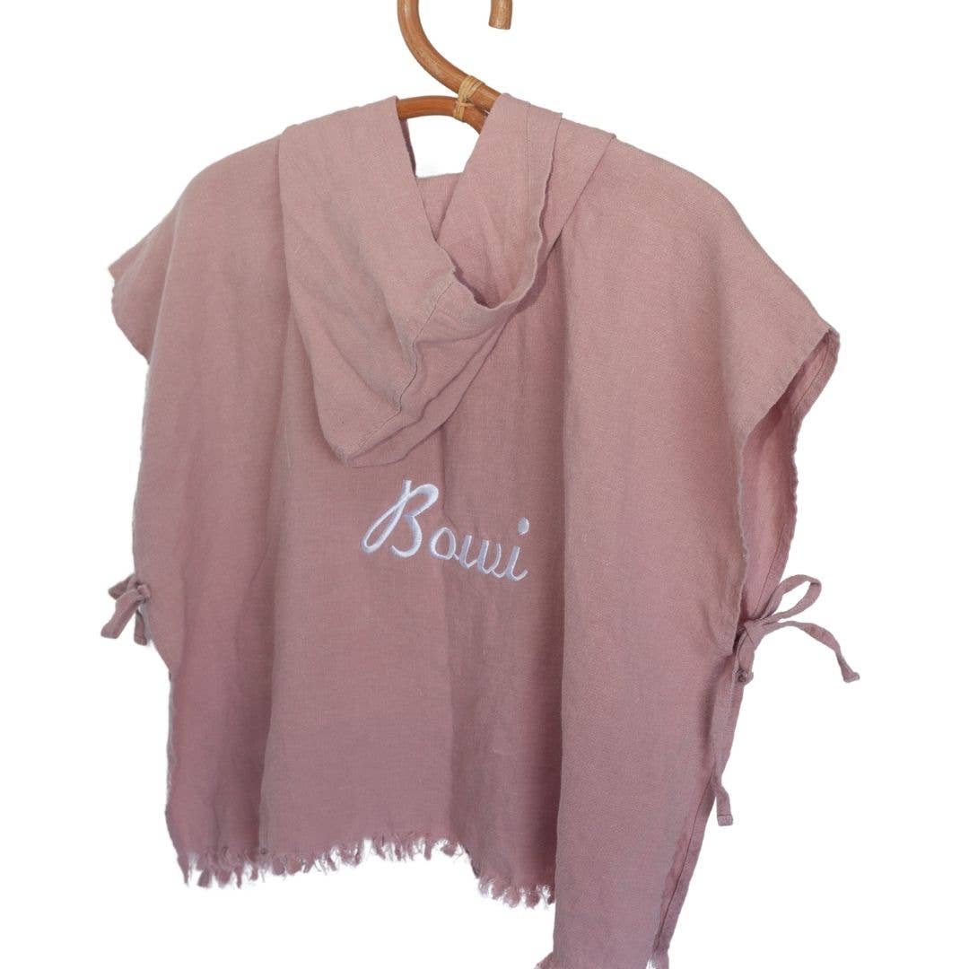 Anchor & Arrow - Linen Hooded Poncho Towel - Blush